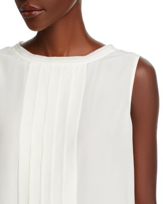 Sleeveless Silk Blouse