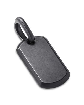 Men's Chevron Tag in Black Titanium, 21mm