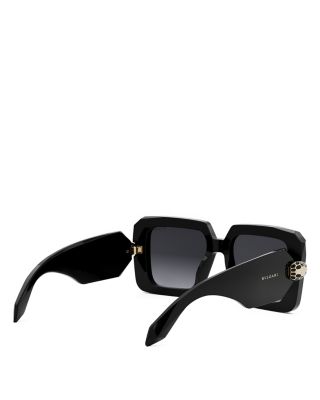 Serpenti Geometric Sunglasses, 52mm
