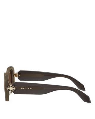 Serpenti Oval Sunglasses, 52mm
