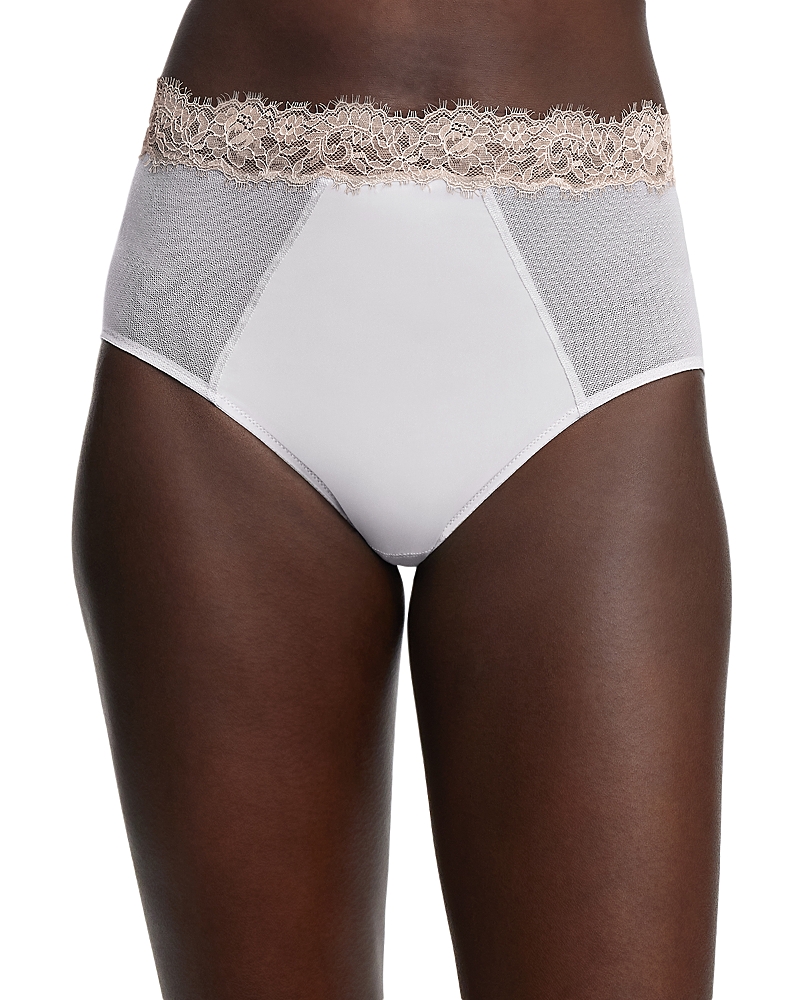 Skarlett Blue Entice High Waist Briefs In White Nylon