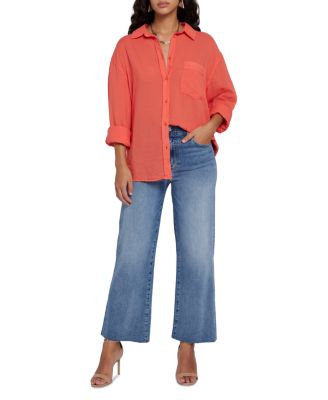 High Rise Cropped Wide Leg Alexa Jeans in Heidi