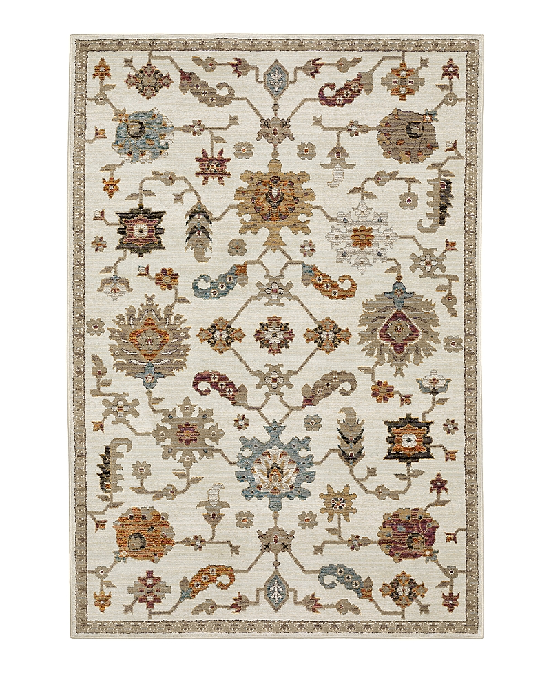 Oriental Weavers Andorra 2419b Area Rug, 6'7 X 9'6 In Ivory
