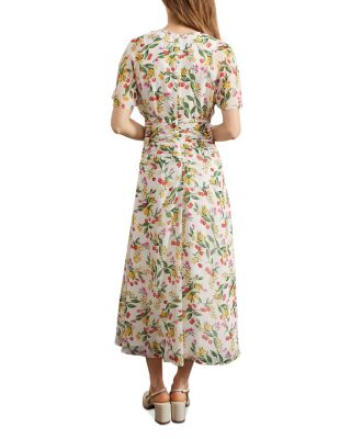 Tegan Printed Silk Dress