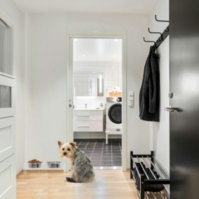 Small Double Bowl Pet Feeder, 1 Pint Bowls