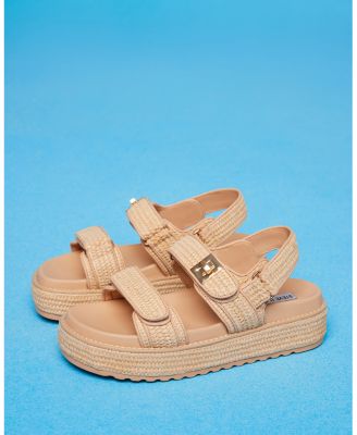 STEVE MADDEN Women's BigMona Strappy Platform Sandals
