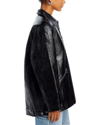 3.1 Phillip Lim Faux Leather Ranch Jacket | Bloomingdale's
