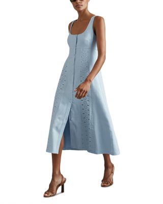 striped knitted midi dress Stripe Knit Midi Dress
