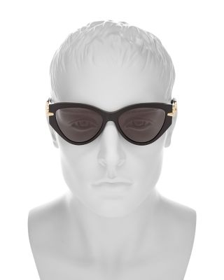 Serpenti Cat Eye Sunglasses, 56mm