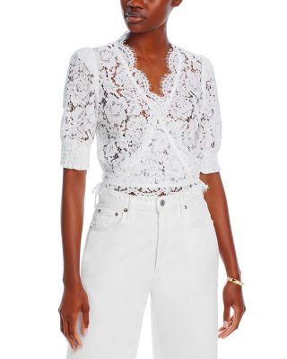 Lizzie Lace Wrap Top