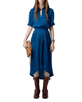 Rima Satin Midi Dress