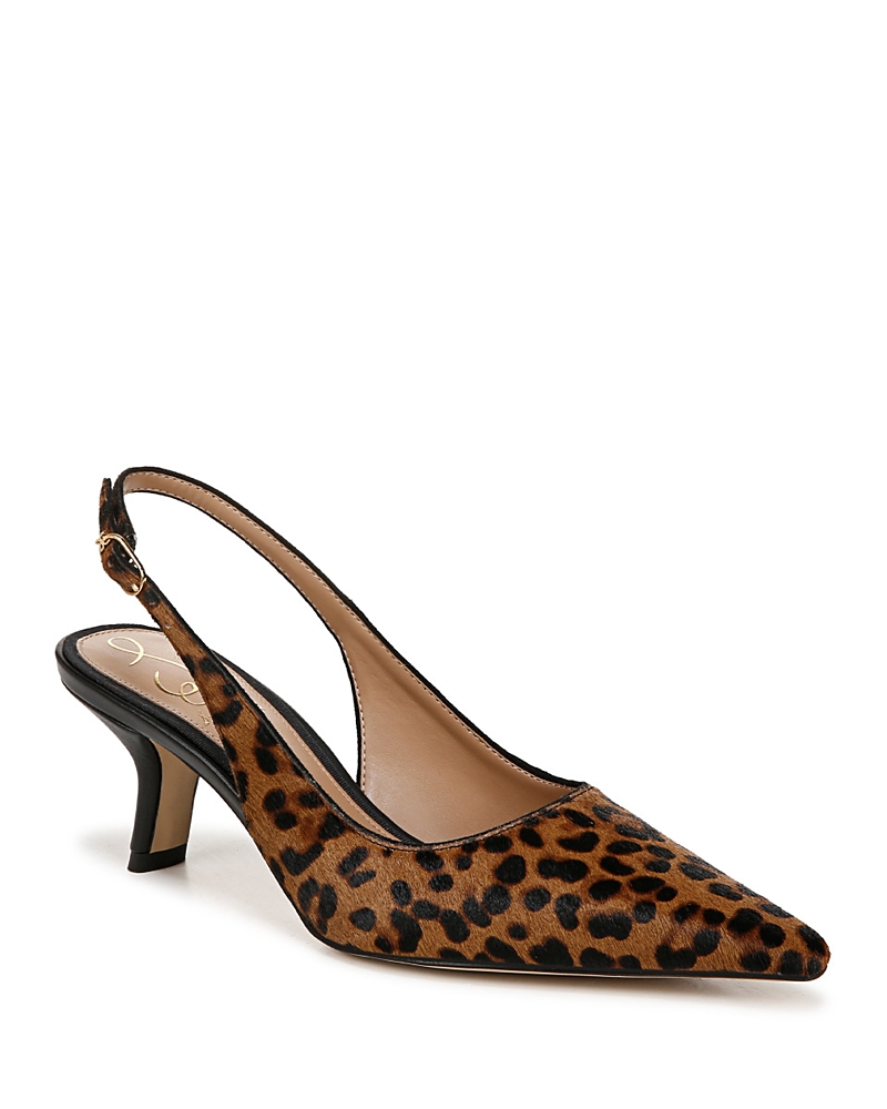 Sam Edelman Bianka Slingback Kitten Heels In Brown