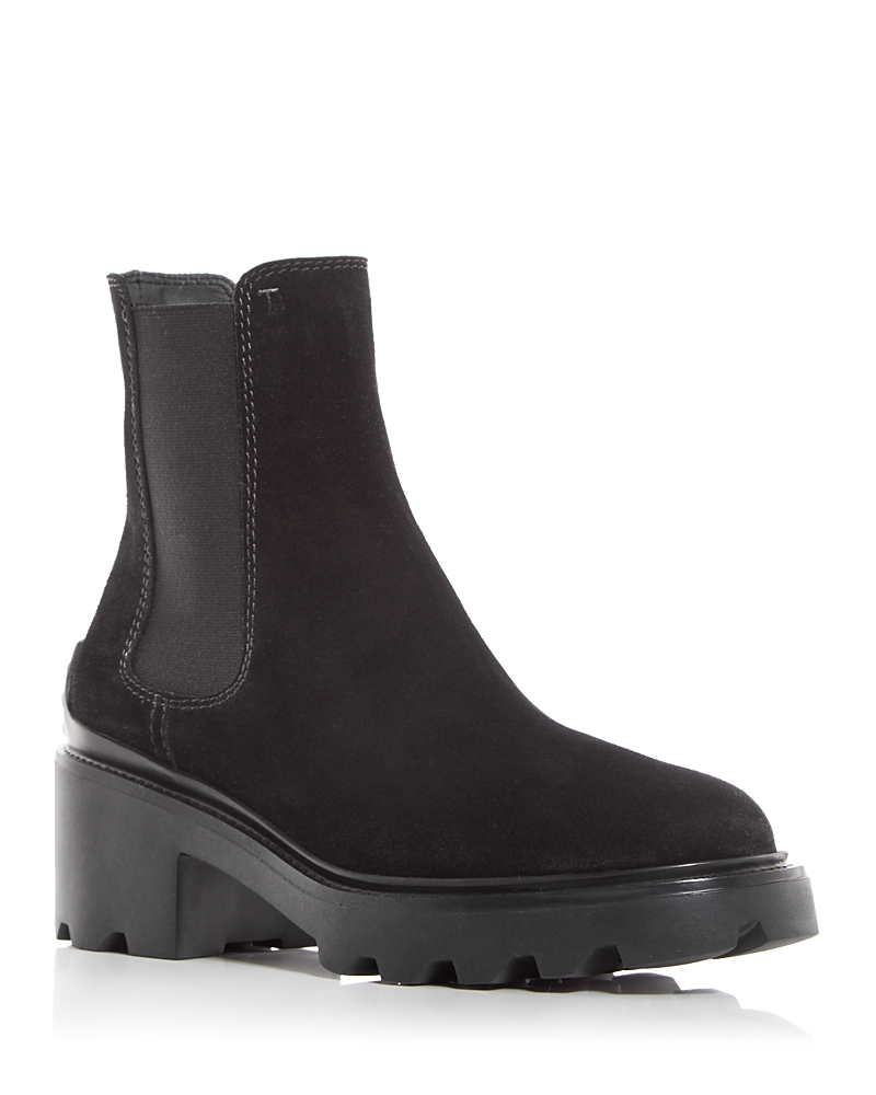 Tod's Women's Carro Block Heel Chelsea Booties