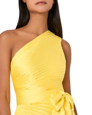 Estelle One Shoulder Pleated Gown