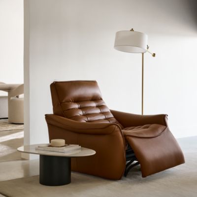 Trattino Power Reclining Leather Chair