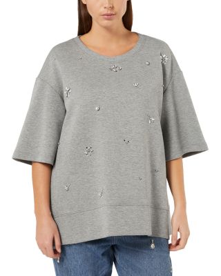 Marina Rinaldi - Large Embellished Sweatshirt