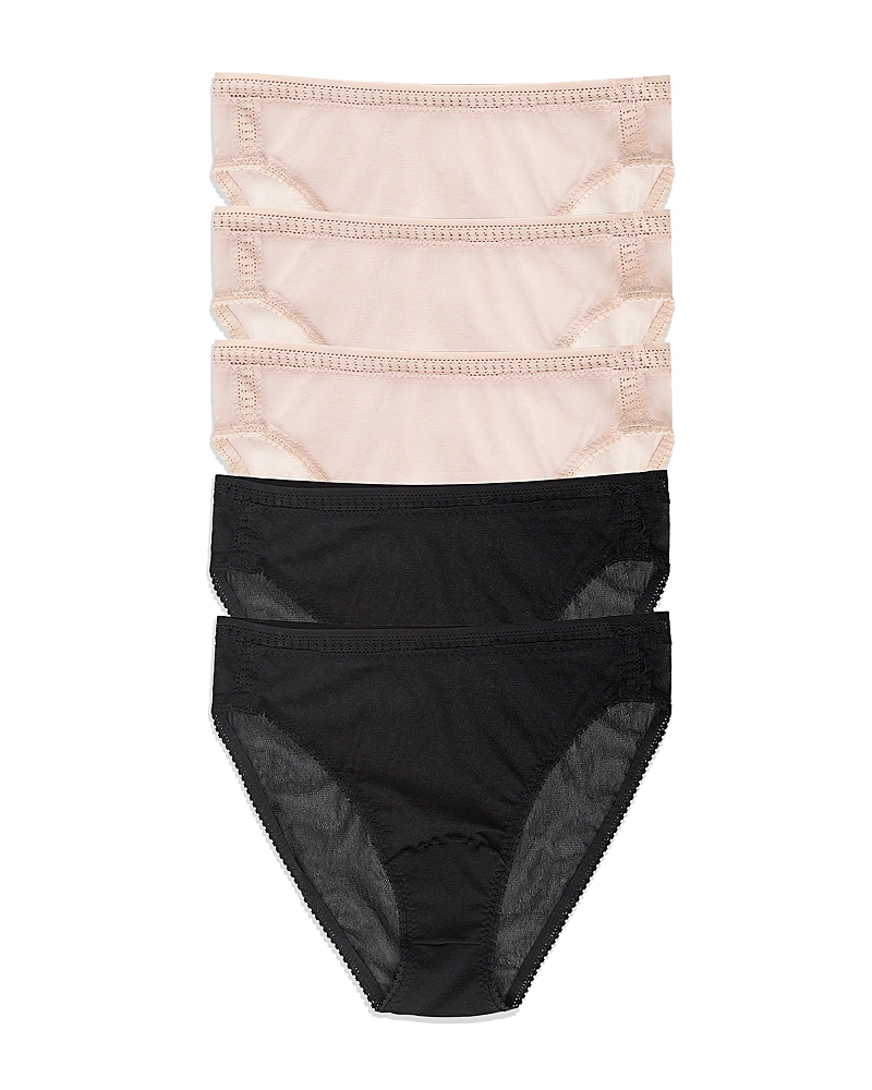 On Gossamer Mesh High Cut Briefs, Set of 5