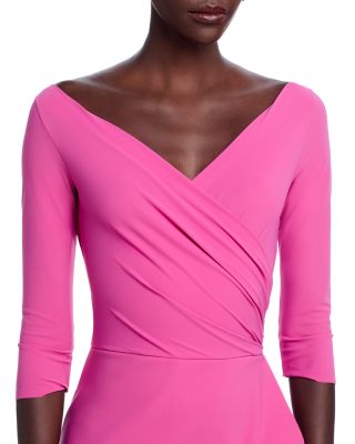 Florien Mix Faux Wrap Dress - Exclusive