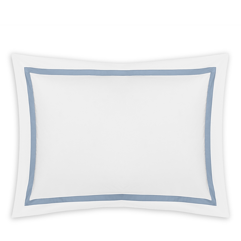 Matouk Lowell King Pillowcase, Pair In Hazy Blue
