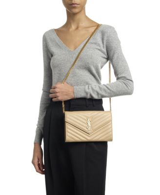 Classic Cassandre Chain Wallet in Grain Leather