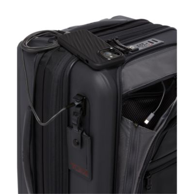 Alpha International Expandable Carry On Spinner Suitcase