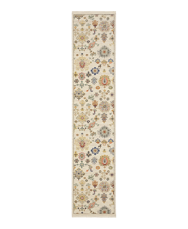 Oriental Weavers Lucca 5507w Runner Area Rug, 2'6 X 12' In Ivory