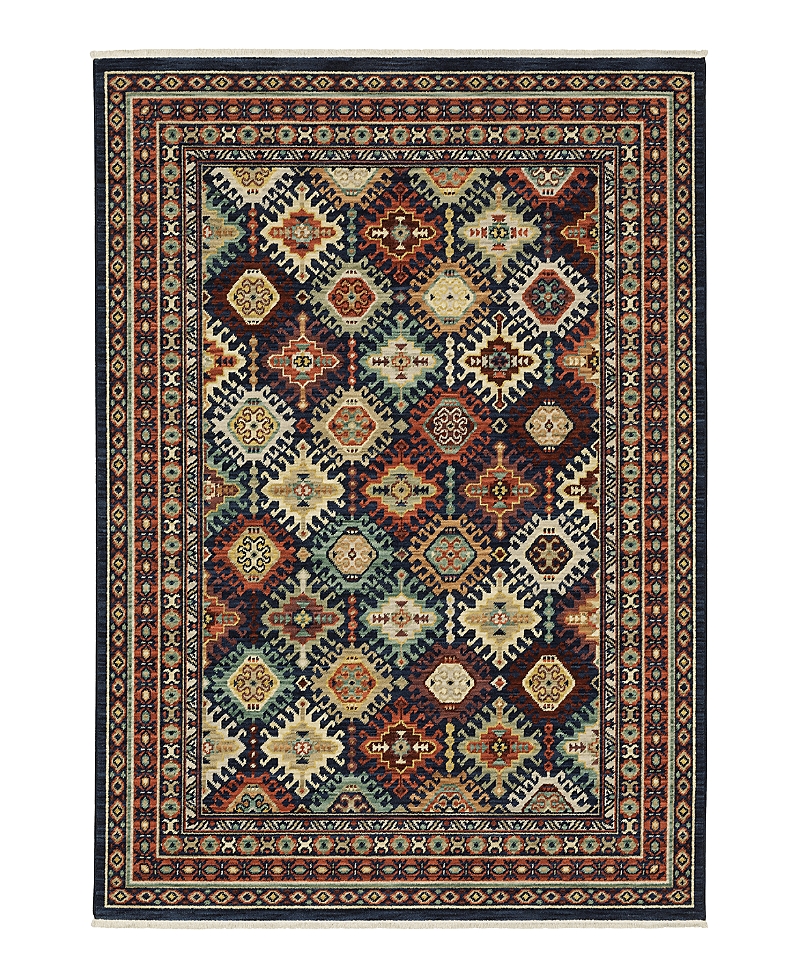 Oriental Weavers Lilihan 003b6 Area Rug, 3'3 X 5' In Navy