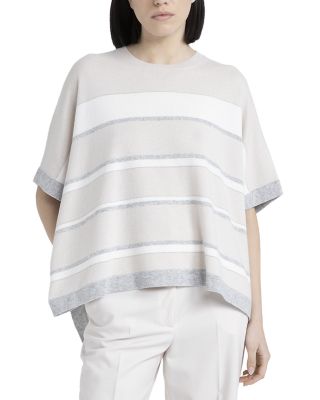 Peserico Wool Blend Poncho Sweater