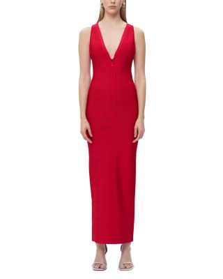 Hervé Léger - The Sol Zip Front Bandage Gown