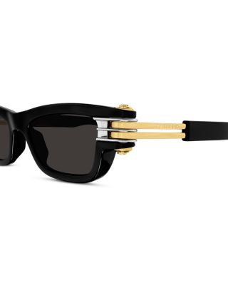 Bolt Rectangular Injection Sunglasses, 50mm