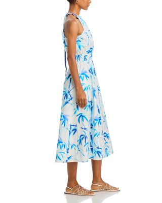 Printed Halter Midi Dress