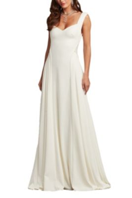 Tadashi Shoji - Callaway Draped Open Back Gown