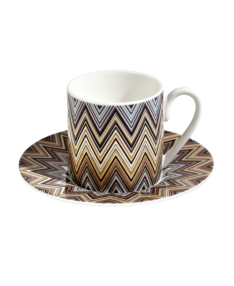 Missoni Zig Zag Jarris Luxury Box Coffee Cup & Saucer, Set Of 2 In Multi