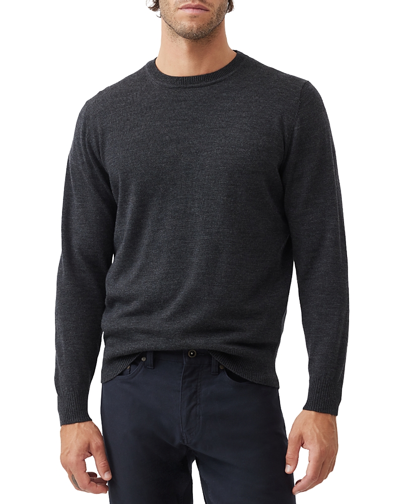 Rodd & Gunn Ferndale Crewneck Sweater In Charcoal Marley