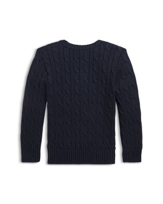 Boys&#39; Cable-Knit Cotton Sweater - Little Kid