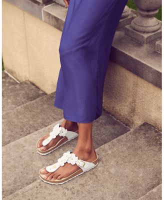 Women&#39;s Gizeh Flowers Thong Sandals