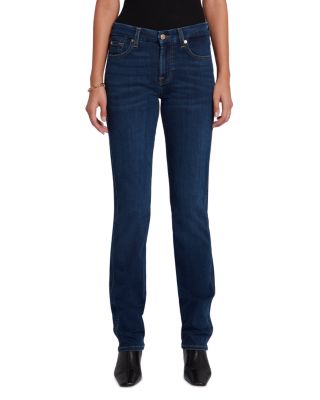 Kimmie Mid Rise Straight Leg Jeans in Rinsed Indigo