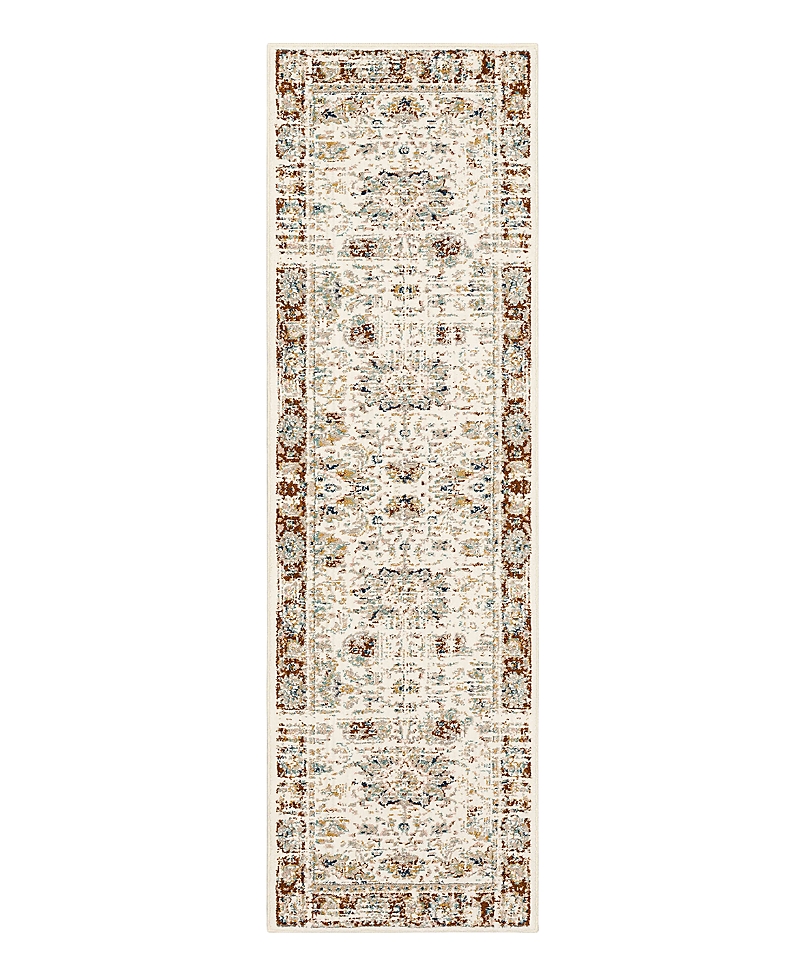 Karastan Zephyr Mistral Runner Area Rug, 2'4 X 7'10 In Rust