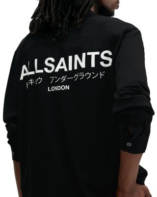 Underground Regular Fit Graphic Logo Button Front Shirt