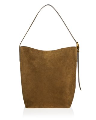 Madewell The Essential Bucket Tote in Suede