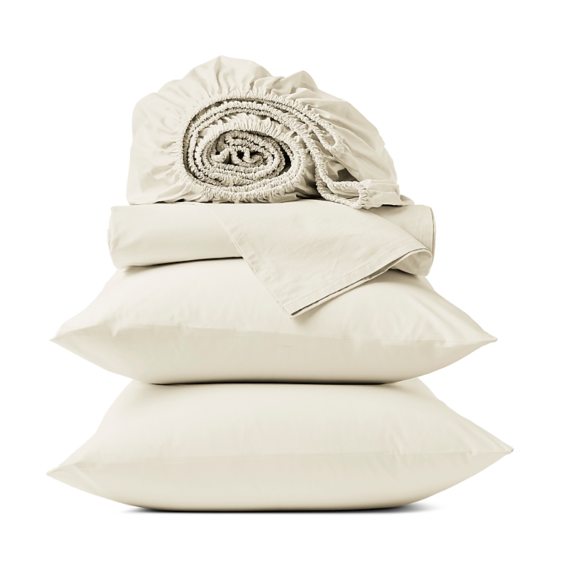 Coyuchi Cotton Percale Sheet Set, Full