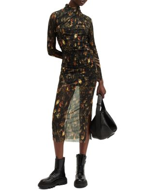 Tia Long Sleeve Mesh Dress
