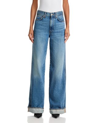 Taylor High Rise Wide Leg Jeans in Rebel Stone
