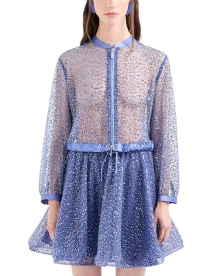 Emporio Armani sheer frills jacket イタリア製 undefined