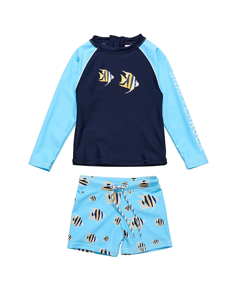 Shop Snapper Rock Angel Fish Long Sleeve Set-baby - Baby In Blue
