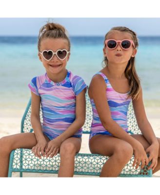  Unisex Water Hues Short Sleeve Surf Suit