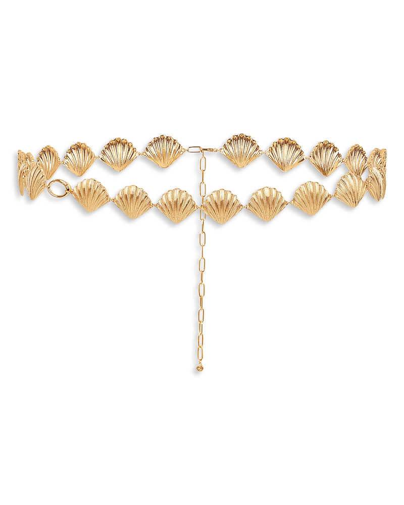 Ettika 18k Gold Plated Scallop Shell Body Chain In Gold