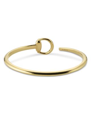 18K Yellow Gold Horsebit Flex Cuff Bracelet