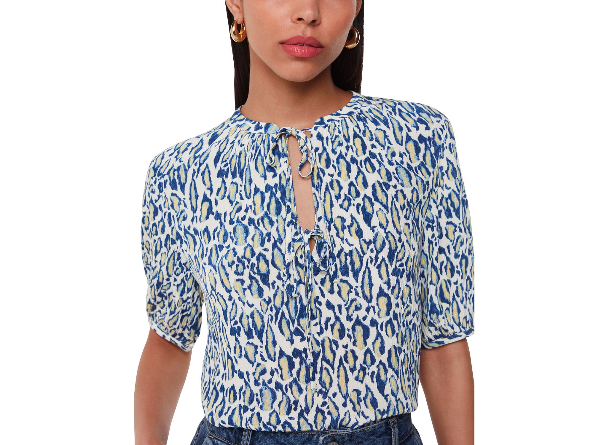 Flaming Leopard Blouse - Image 1