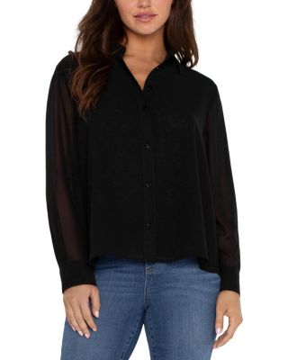 Liverpool Los Angeles - Long Sleeve Woven Shirt